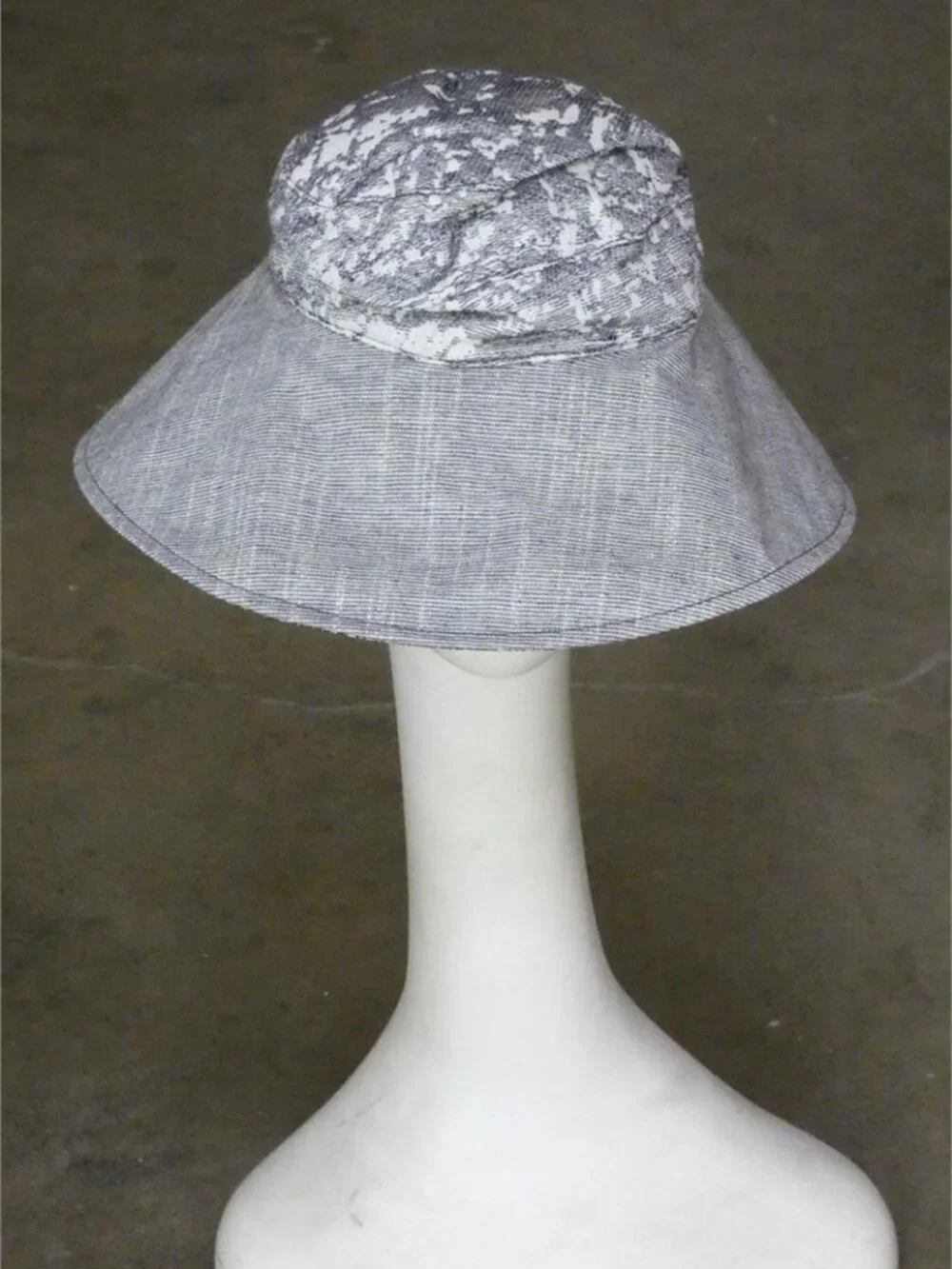 Buttercup Blue Cotton Women's Bucket Hat